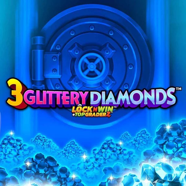 3 Glittery Diamonds game by PearFiction Studios – logo hosted on Kinbet Casino