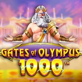 Official Slots logo: Gates of Olympus 1000 by Pragmatic Play at Kinbet Casino