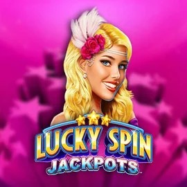 Lucky Spin Jackpots logo by Novomatic at Kinbet Casino