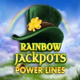 Rainbow Jackpots Power Lines slot icon by Red Tiger Gaming, available at Kinbet Casino