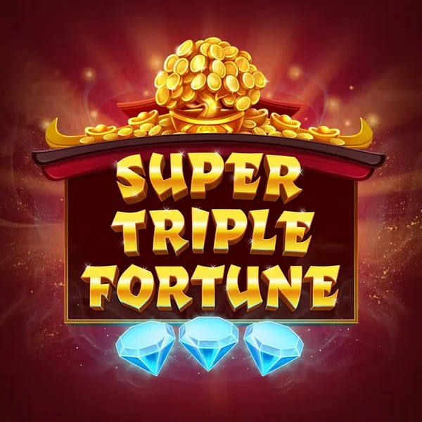Super Triple Fortune slot logo by Greentube at Kinbet Casino
